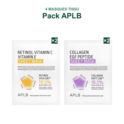 Pack APLB 4 Masques APLB
