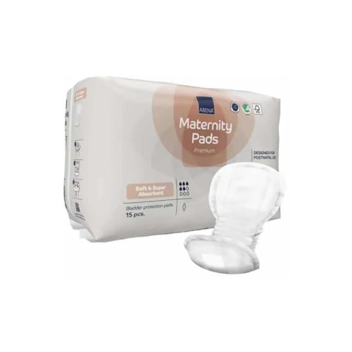 Maternity Pads Premium Soft et Super Absorbant 15 Pieces Abena