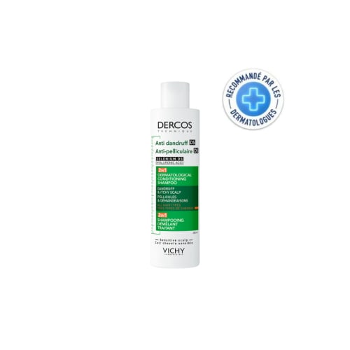 DS 2 en 1 Shampoing Anti Pelliculaire Demelant Traitant 200 ml Vichy