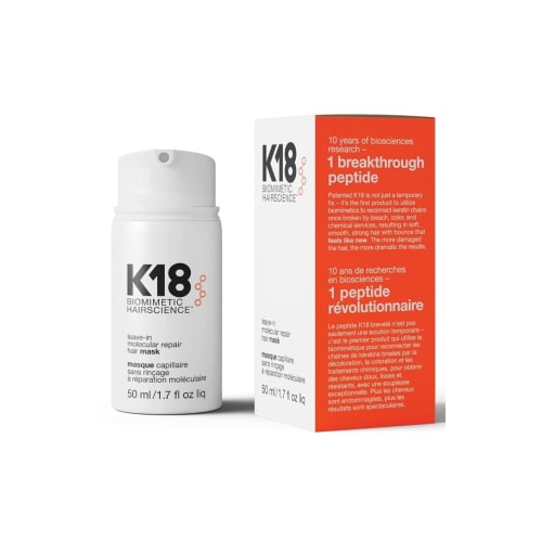 Masque Capillaire sans Rincage à Reparation Moleculaire 4 Minutes 50 ml K18