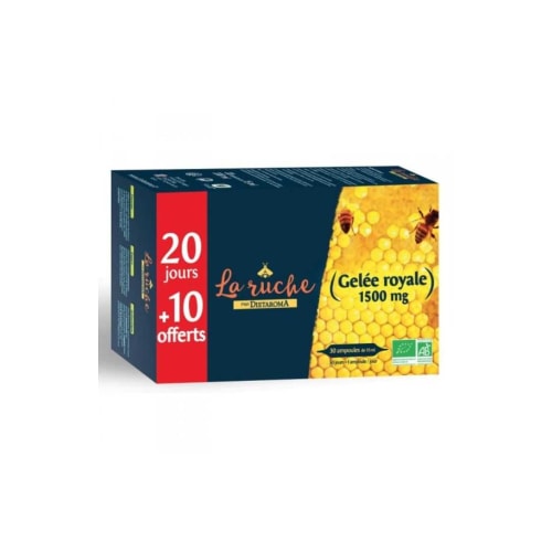 La Ruche Gelee Royale Bio 1500 mg 30 Ampoules Dietaroma