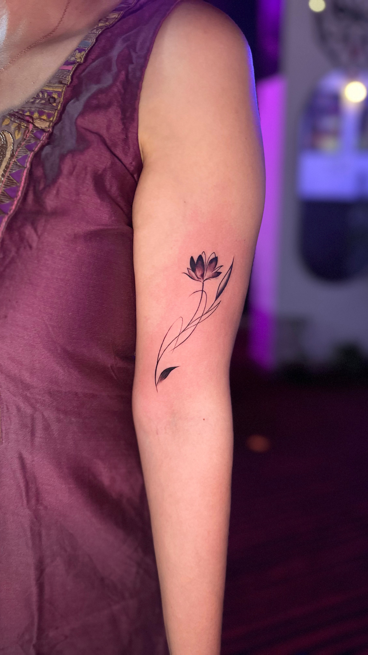 Flower Tattoo design idea by Joker's Ink Tattoo