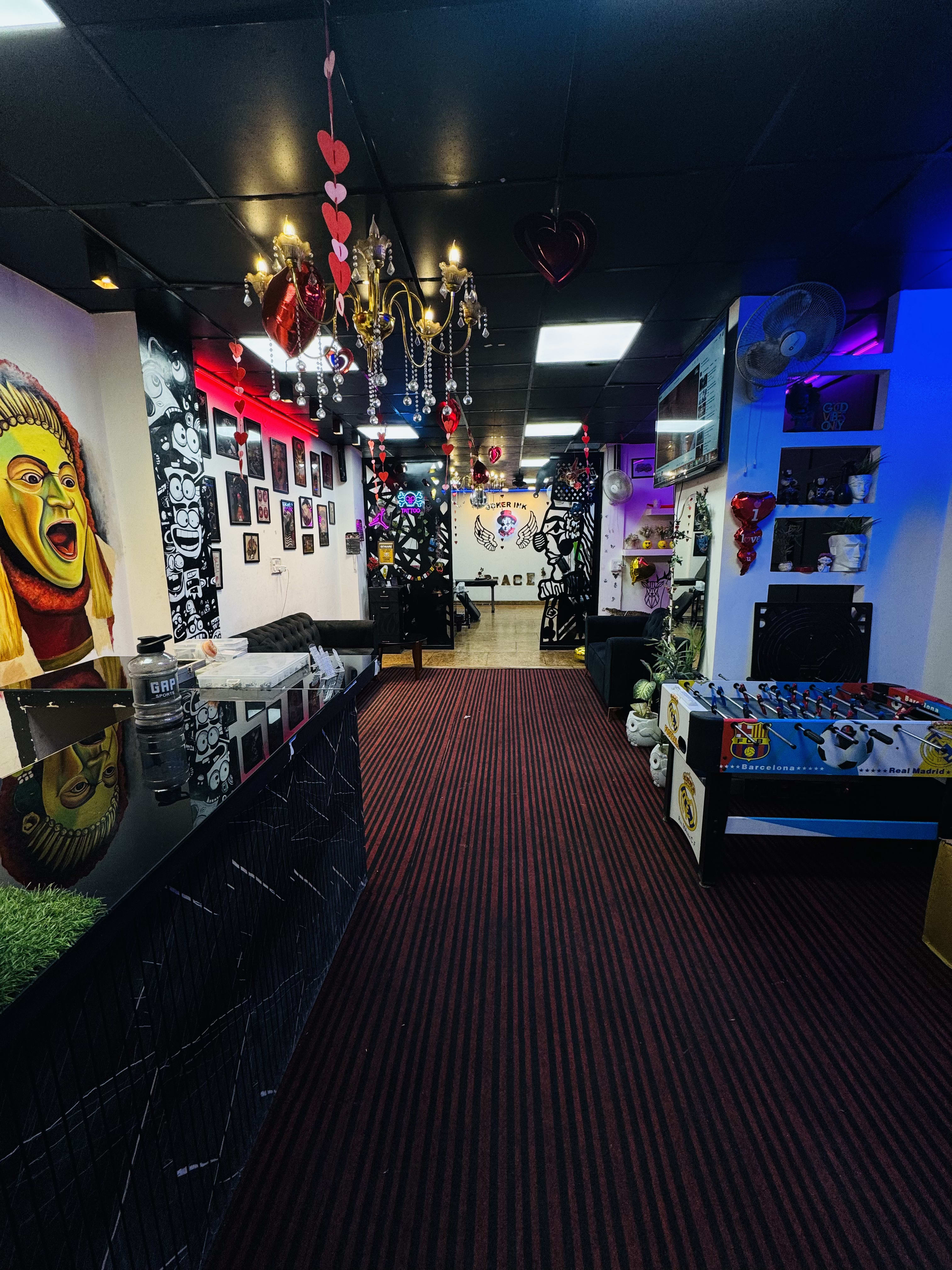 Joker's Ink Tattoo Studio Interior