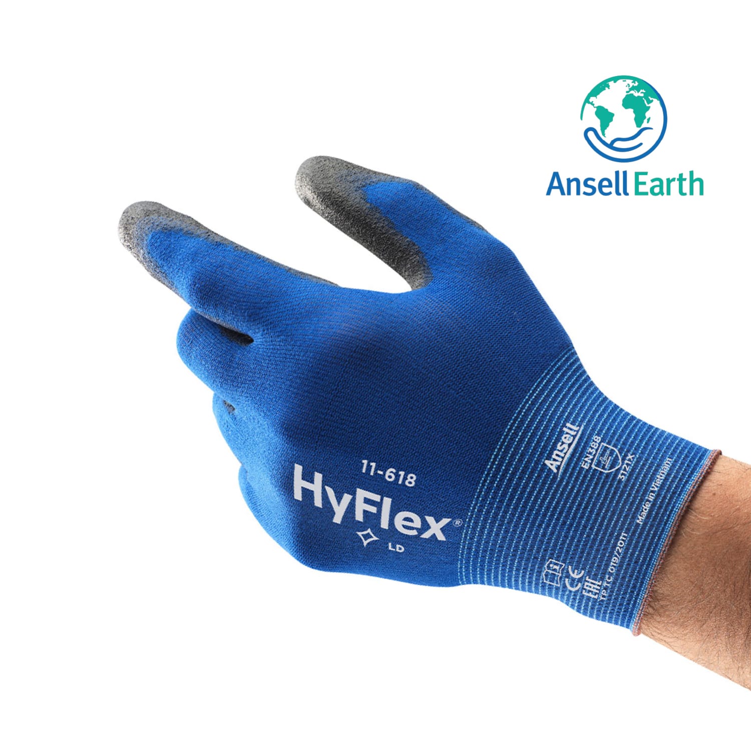 Gants de manipulation fine Ansell HyFlex® 11-618 taille 11 photo du produit