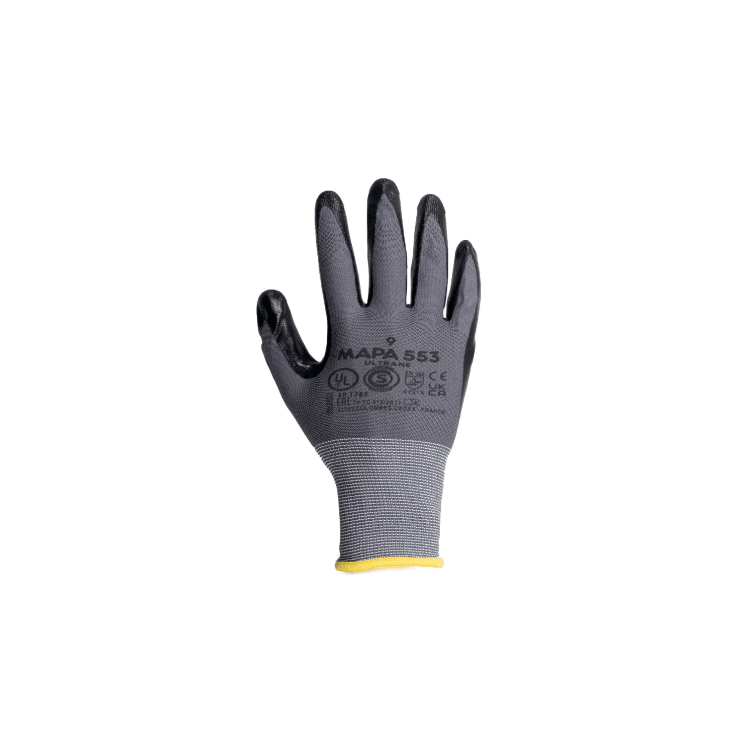 Gants de manipulation Mapa Professional Ultrane 553 enduction nitrile taille 8 photo du produit