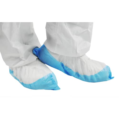 Surchaussure Kolmi PLP 35g/m² semelle PE 60µm blanc/bleu 40cm photo du produit front L