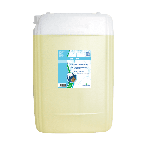 Lessive liquide alcaline Christeyns BL118 bidon de 20L photo du produit front L