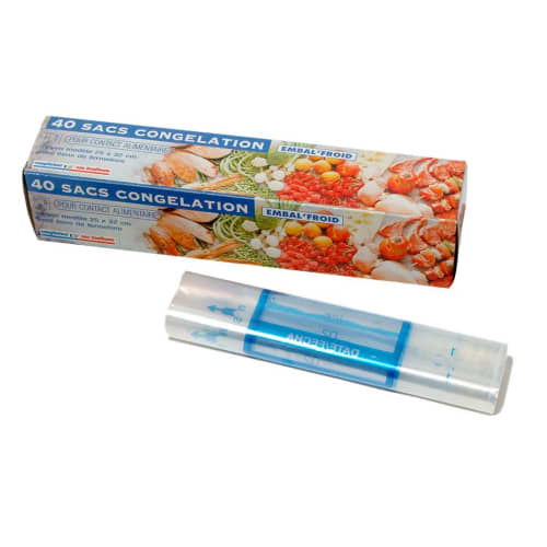 Sac plastique de congélation grand modèle 250 x 320mm transparent 20µm Jet'Sac photo du produit front L