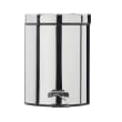 Poubelle métal à pédale 5L inox photo du produit back S