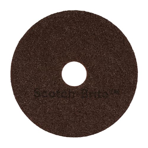 Disque marron 3M pour autolaveuse et monobrosse Ø406mm photo du produit front L