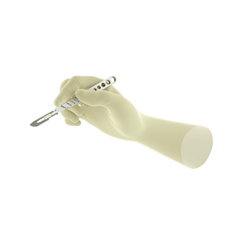 Gant à usage unique chirurgie stérile Gammex latex blanc poudré taille 8 photo du produit