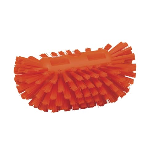 Brosse à cuve fibres dures alimentaire PLP 20,5cm orange Vikan photo du produit front L