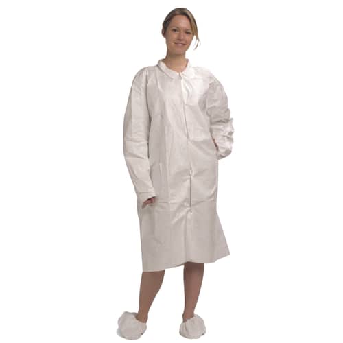 Blouse de laboratoire Tyvek blanc taille XL Indutex photo du produit front L