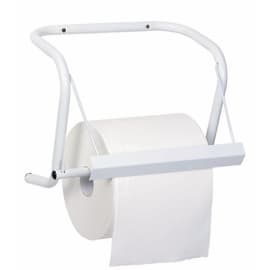 Dévidoir bobine mural métal pour bobine laize maxi 40cm blanc Paredes photo du produit