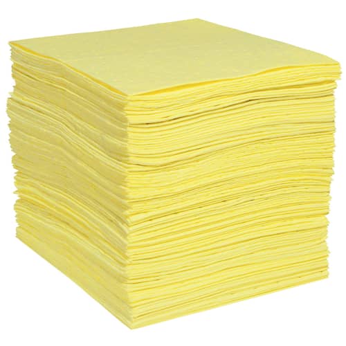 Absorbant en feuilles Pig® Essentials Pro triple épaisseur pour produits chimiques 38 x 48 cm photo du produit front L