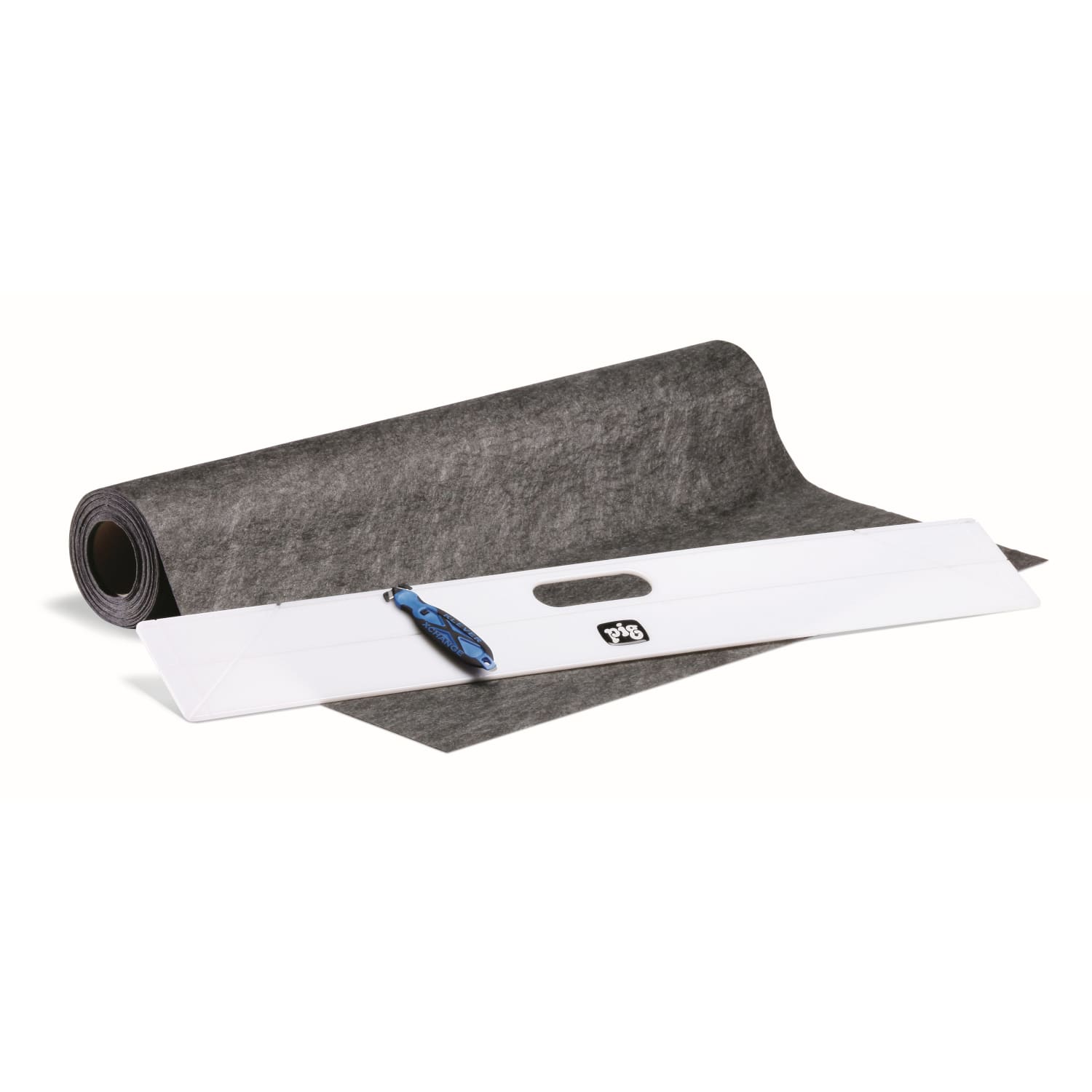 Kit de démarrage tapis absorbant et adhésif en rouleau PIG® Grippy® gris double épaisseur photo du produit