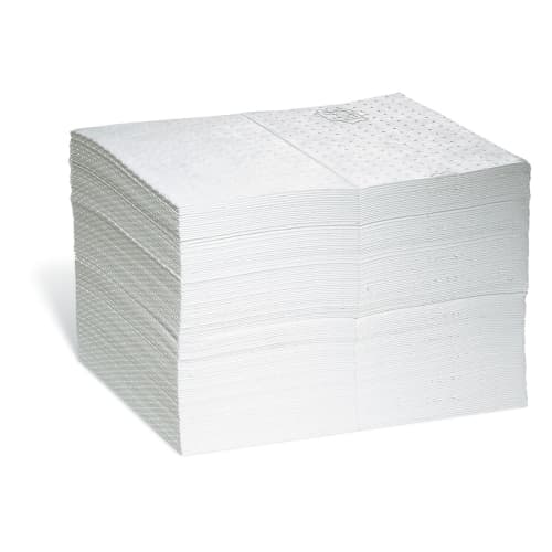 Absorbant en feuilles hydrophobe Pig® double épaisseur pour hydrocarbures 38 x 51 cm photo du produit front L