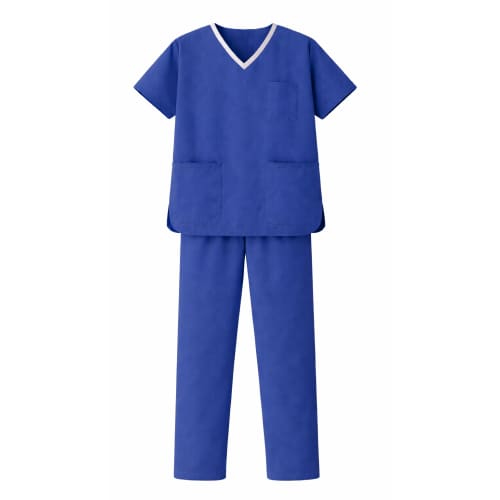 Pyjama de bloc SMS 45g/m² bleu T XXL Paredes Access photo du produit front L