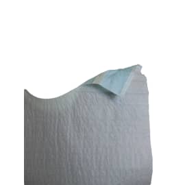 Bavoir Paredes ouate 21 g/m² et PE 12 µm à liens sans poche bleu 38x50cm