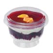 Couvercle bas pour coupe à dessert Alphaform transparent 190 cc Ø100mm photo du produit