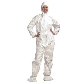 Combinaison Tyvek type 5-6 à cagoule et bottes taille XL Indutex