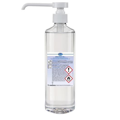 Gel hydroalcoolique PROP Medi-PROP Gel+ flacon pompe de 500ml photo du produit front L