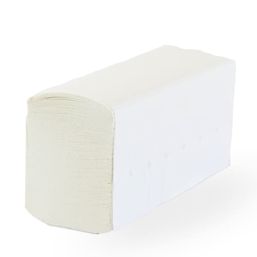 Essuie-mains plié blanc 21,5 x 32 cm Bulkysoft photo du produit front L