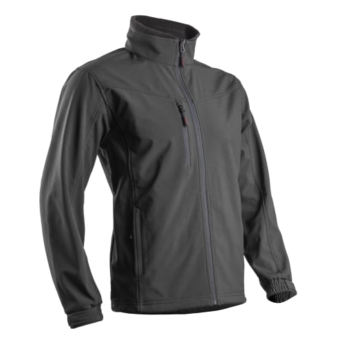 Veste micropolaire Softshell enduite polyester/spandex respirant et étanche noir taille XXL photo du produit