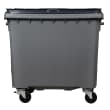 Conteneur 4 roues PEHD Korok sans barre 770L gris/gris Rossignol photo du produit