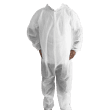 Combinaison de travail PLP 40g/m² pressions col Mao élastiques poignets taille chevilles blanc taille XL photo du produit