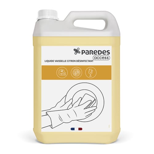 Liquide vaisselle plonge manuelle désinfectant Paredes Access bidon de 5L photo du produit front L