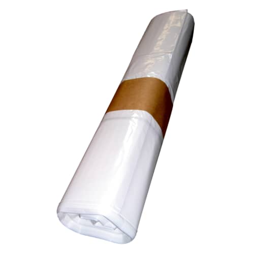 Sac plastique PE BD 130L blanc 38µm NF photo du produit front L