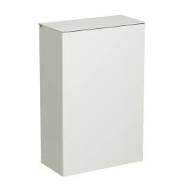 Corbeille murale métal 10L blanc Rossignol