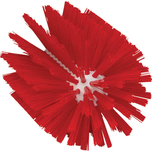 Brosse cylindrique fibres médium alimentaire PLP Ø10,3cm rouge Vikan photo du produit front L