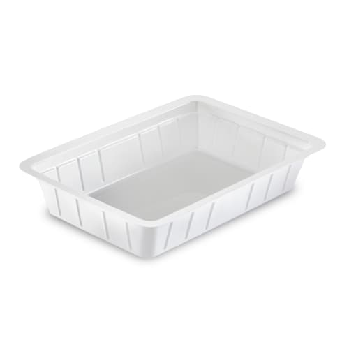 Ravier plastique blanc 137 x 95mm 220 cc Alphaform photo du produit front L