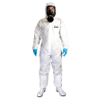 Combinaison de protection Chemsplash EKa55 SMS microporeux type 5-B 6-B élastiques cagoule poignets taille chevilles blanc taille L photo du produit