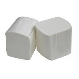 Papier toilette petit rouleau blanc crêpé 1 pli 400 feuilles 9,6 x 11 cm -  PAREDES