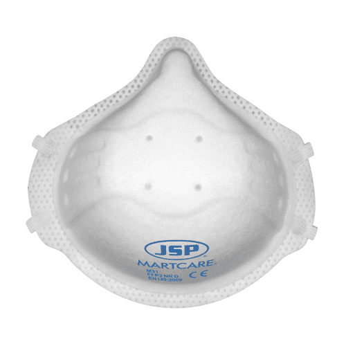 Masque de protection anti-poussières Martcare M31 FFP3 JSP forme coque sans valve photo du produit front L