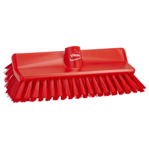 Balai lave-pont fibres médium alimentaire PLP 26,5cm rouge Vikan photo du produit front L