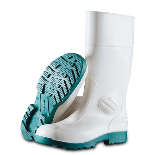 Botte de sécurité Mavinsa Corail PVC/nitrile S4 CI SRA blanc/vert pointure 38 photo du produit front L