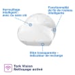 Distributeur de papier toilette Tork blanc pour rouleaux géant T2 photo du produit side S