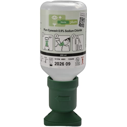 Rince-oeil solution saline Plum NaCl 0,9% 200ml photo du produit front L