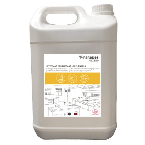 Détergent dégraissant multi-usages Ecocert Paredes Access bidon de 5L photo du produit front L