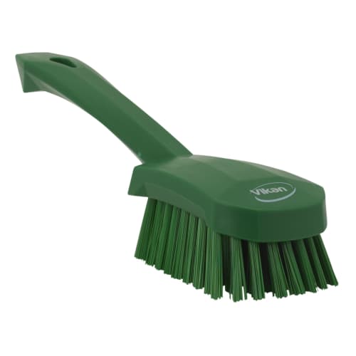 Brosse à main fibres dures alimentaire PLP 27cm vert Vikan photo du produit front L