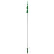 Manche télescopique OptiLoc aluminium 3 sections 2,27 à 6 m vert Unger photo du produit