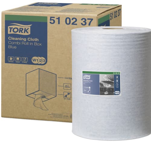 Essuyage non-tissé bleu 32 x 38 cm Tork photo du produit front L