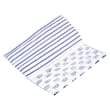 Bandeau de lavage microfibre bleu/blanc 35 x 42 cm Decitex photo du produit