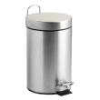 Poubelle métal à pédale 12L inox vernis TAMPEL photo du produit