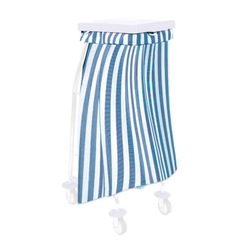 Sac à linge 65L 170g/m² rayé bleu Filmop photo du produit front L