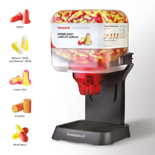 Distributeur HL400 Howard leight pour bouchons Laser Lite bi-color photo du produit front L